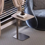 Sleek Modern Coffee Table with Synthetic Leather and Stainless Steel Frame - Perfect for Any Living Space hmx-5094