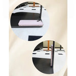 Sleek Modern Coffee Table with Synthetic Leather and Stainless Steel Frame - Perfect for Any Living Space hmx-5094