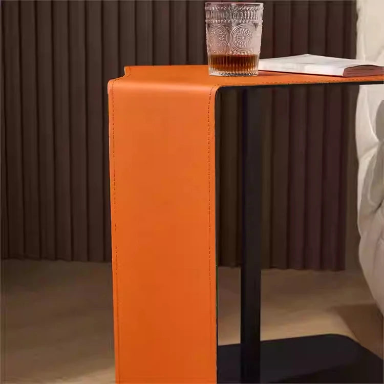 Stylish Modern Synthetic Leather Tea Table - Compact & Chic Side Table for Living Room or Bedroom hmx-5095