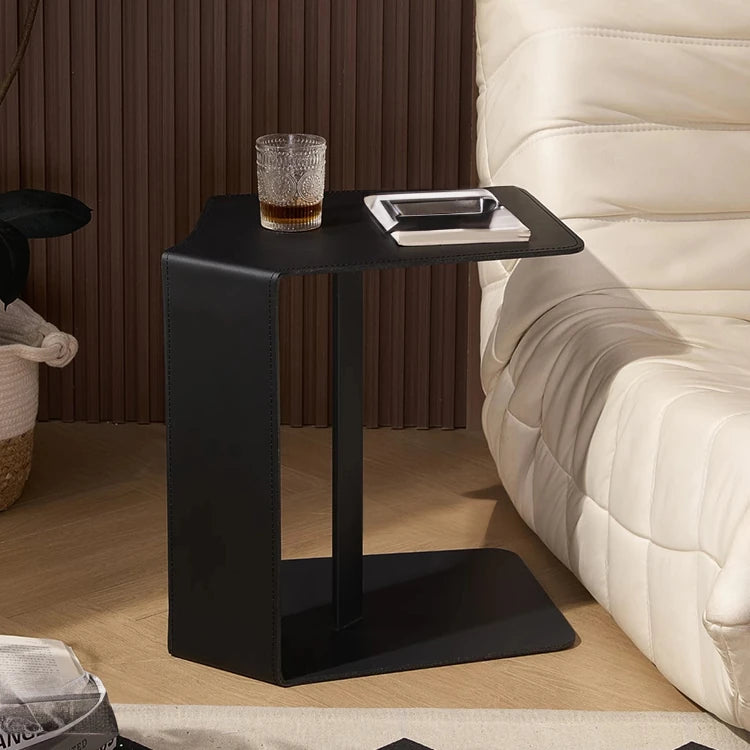 Stylish Modern Synthetic Leather Tea Table - Compact & Chic Side Table for Living Room or Bedroom hmx-5095