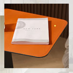 Stylish Modern Synthetic Leather Tea Table - Compact & Chic Side Table for Living Room or Bedroom hmx-5095