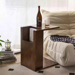 Stylish Ash Wood Tea Table with Magazine Storage - Modern Living Room Accent Furniture hmx-5097