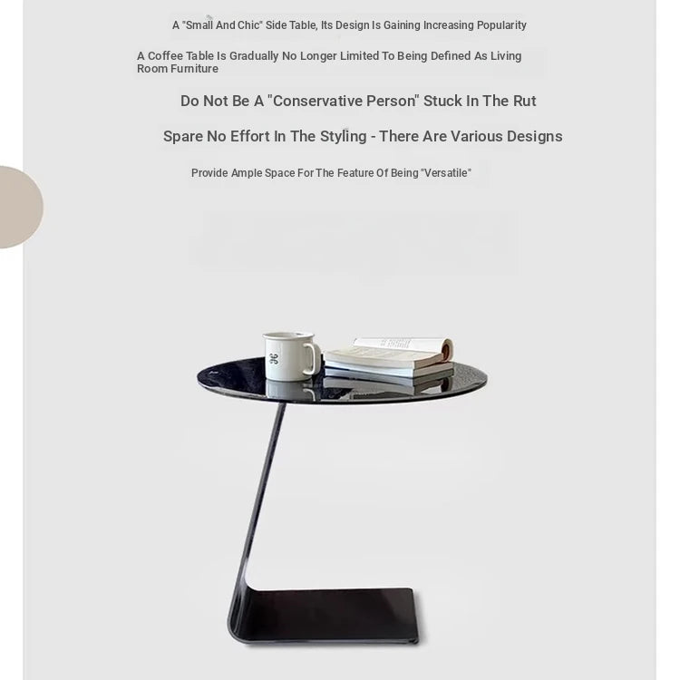 Modern Tempered Glass and Stainless Steel Tea Table - Sleek, Stylish Accent for Your Living Room hmx-5101
