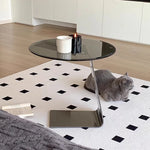 Modern Tempered Glass and Stainless Steel Tea Table - Sleek, Stylish Accent for Your Living Room hmx-5101