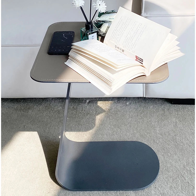 Stylish Modern Tea Table with Synthetic Leather Top - Perfect for Living Room & Bedroom Decor hmx-5103