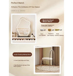 Stylish Pine Makeup Table with Multi-layer Storage - Modern Vanity Desk for Elegant Interiors hmx-5106