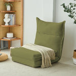 Cozy Corduroy Floor Chair with Backrest | Stylish and Comfortable Seating Solution for Living Room and Bedroom hmy-3337