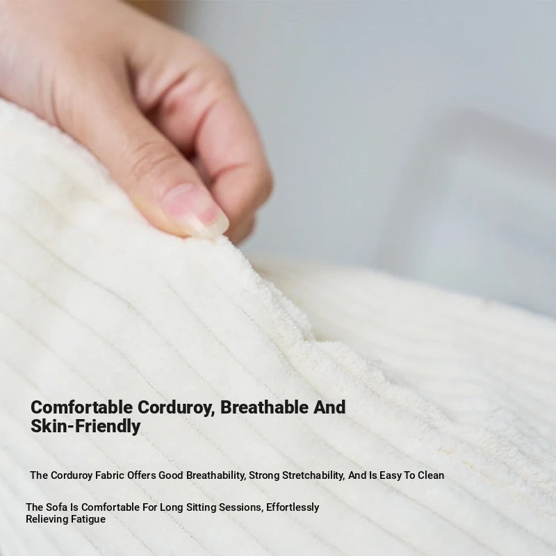 Cozy Corduroy Floor Chair with Backrest | Stylish and Comfortable Seating Solution for Living Room and Bedroom hmy-3337