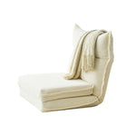 Cozy Corduroy Floor Chair with Backrest | Stylish and Comfortable Seating Solution for Living Room and Bedroom hmy-3337