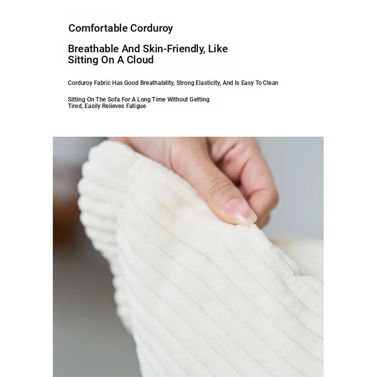 Cozy Corduroy Floor Chair with Backrest | Stylish and Comfortable Seating Solution for Living Room and Bedroom hmy-3337