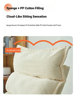 Chic Corduroy Floor Chair - Adjustable Comfort for Relaxation and Leisure hmy-3338