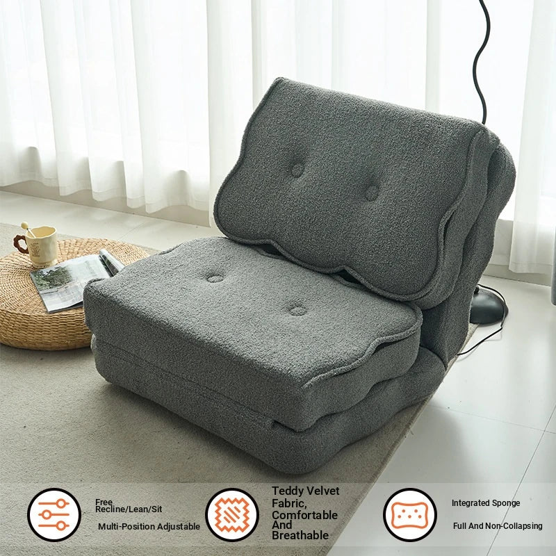 Stylish Multi-Functional Folding Chair with Soft Comfort Upholstery for Modern Living Spaces hmy-3341