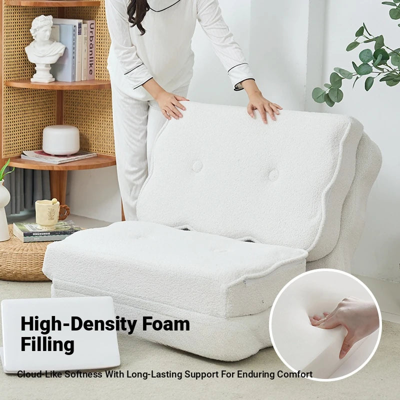 Stylish Multi-Functional Folding Chair with Soft Comfort Upholstery for Modern Living Spaces hmy-3341