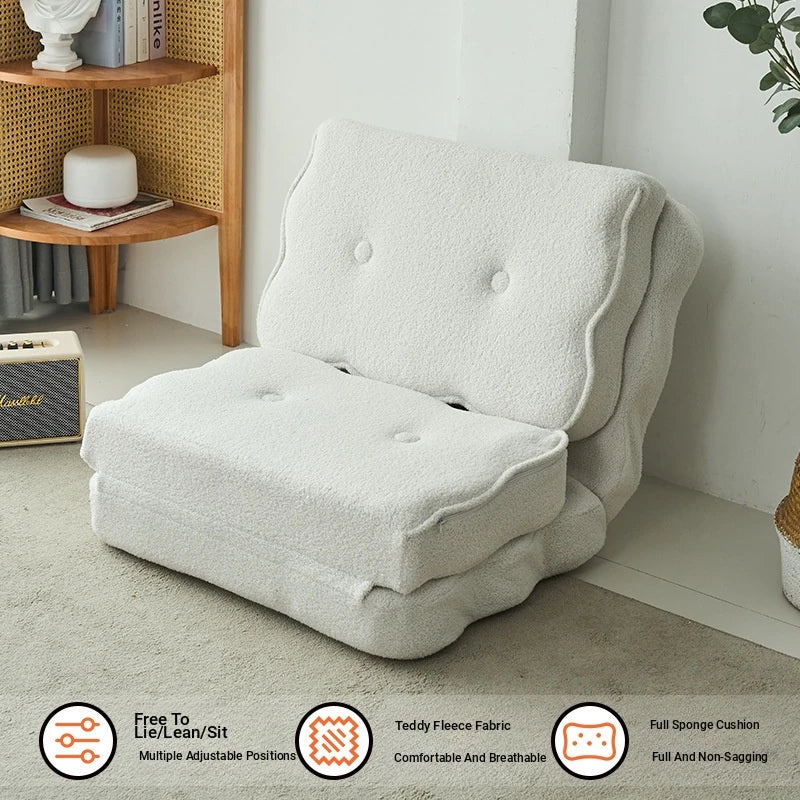 Stylish Multi-Functional Folding Chair with Soft Comfort Upholstery for Modern Living Spaces hmy-3341