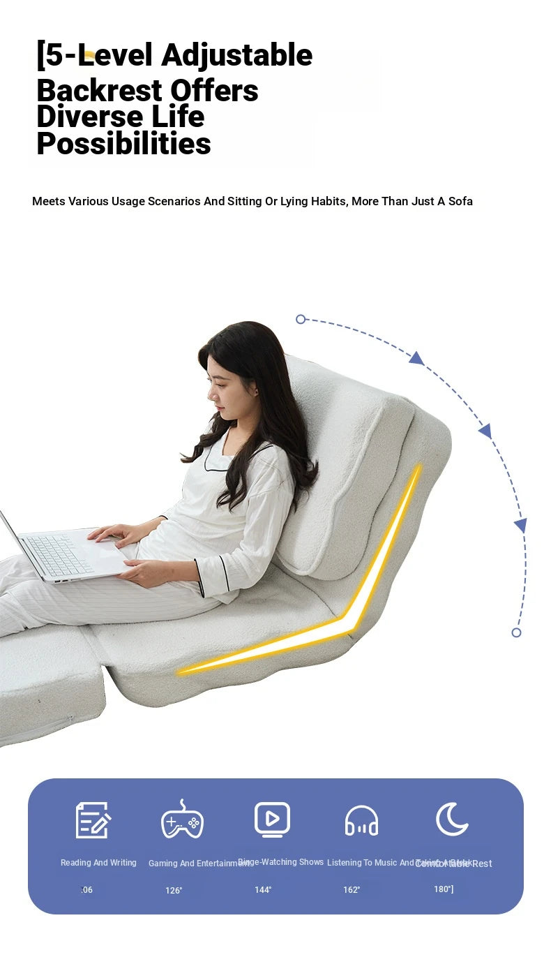 Stylish Multi-Functional Folding Chair with Soft Comfort Upholstery for Modern Living Spaces hmy-3341