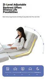 Stylish Multi-Functional Folding Chair with Soft Comfort Upholstery for Modern Living Spaces hmy-3341