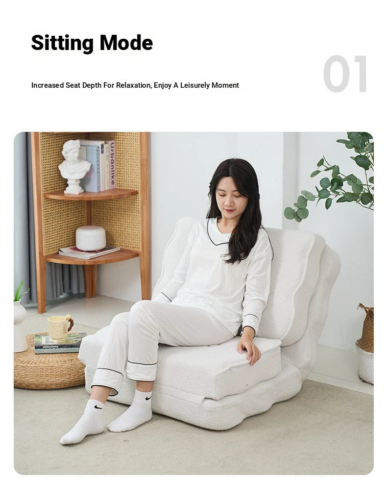 Stylish Multi-Functional Folding Chair with Soft Comfort Upholstery for Modern Living Spaces hmy-3341