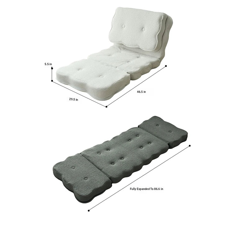 Stylish Multi-Functional Folding Chair with Soft Comfort Upholstery for Modern Living Spaces hmy-3341