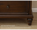 Solid Wood Pine Multi-Layer Cabinet - Elegant 5-Drawer Storage Chest for Home Décor hmy-4995