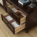 Elegant Solid Wood Pine TV Cabinet with Multi-Layer Board - Stylish Storage Solution for Living Room hmy-4996