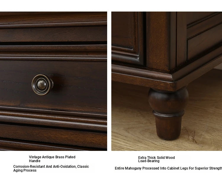 Elegant Solid Wood Pine TV Cabinet with Multi-Layer Board - Stylish Storage Solution for Living Room hmy-4996