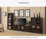 Elegant Solid Wood Pine TV Cabinet with Multi-Layer Board - Stylish Storage Solution for Living Room hmy-4996