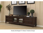 Elegant Solid Wood Pine TV Cabinet with Multi-Layer Board - Stylish Storage Solution for Living Room hmy-4996