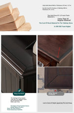 Elegant Solid Wood Pine TV Cabinet with Multi-Layer Board - Stylish Storage Solution for Living Room hmy-4996