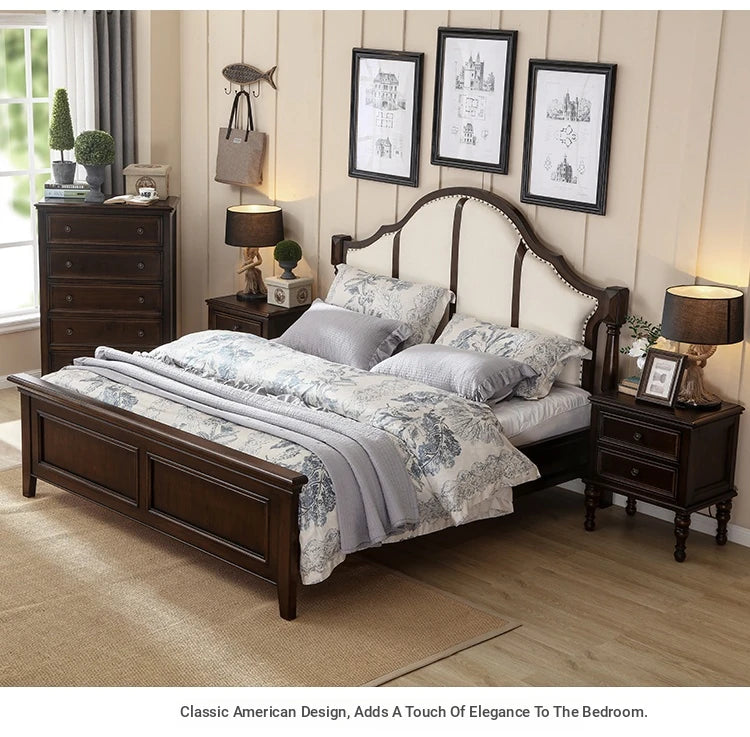 **Elegant Solid Pine Wood Bedside Cupboard with 2 Drawers - Timeless Nightstand for Your Bedroom** hmy-4997