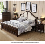 **Elegant Solid Pine Wood Bedside Cupboard with 2 Drawers - Timeless Nightstand for Your Bedroom** hmy-4997