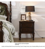 **Elegant Solid Pine Wood Bedside Cupboard with 2 Drawers - Timeless Nightstand for Your Bedroom** hmy-4997