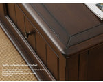 Elegant Solid Wood Pine Coffee Table with Storage – Stylish Centerpiece for Living Room hmy-4998