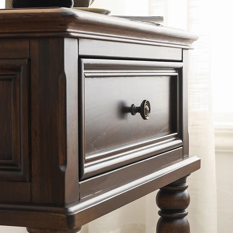 Elegant Solid Pine Coffee Table with Drawer - Classic Home Furniture for Stylish Living Rooms hmy-4999
