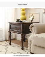 Elegant Solid Pine Coffee Table with Drawer - Classic Home Furniture for Stylish Living Rooms hmy-4999