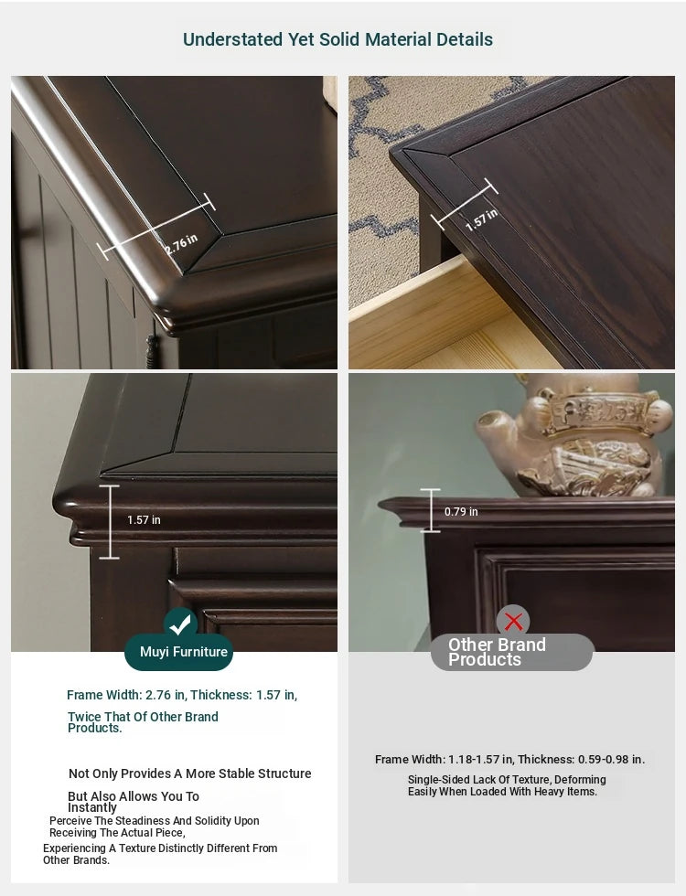 Elegant Solid Pine Coffee Table with Drawer - Classic Home Furniture for Stylish Living Rooms hmy-4999