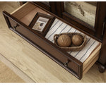 Elegant Solid Wood Pine Cabinet with Glass Doors - Multi-layer Design for Stylish Storage and Display hmy-5000