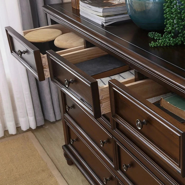 Elegant Solid Pine Multi-Layer Cabinet with Ample Storage – Perfect for Home Decor hmy-5005