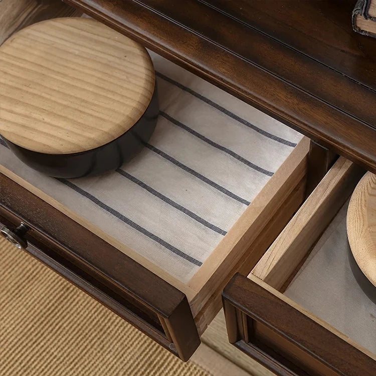 Elegant Solid Pine Multi-Layer Cabinet with Ample Storage – Perfect for Home Decor hmy-5005
