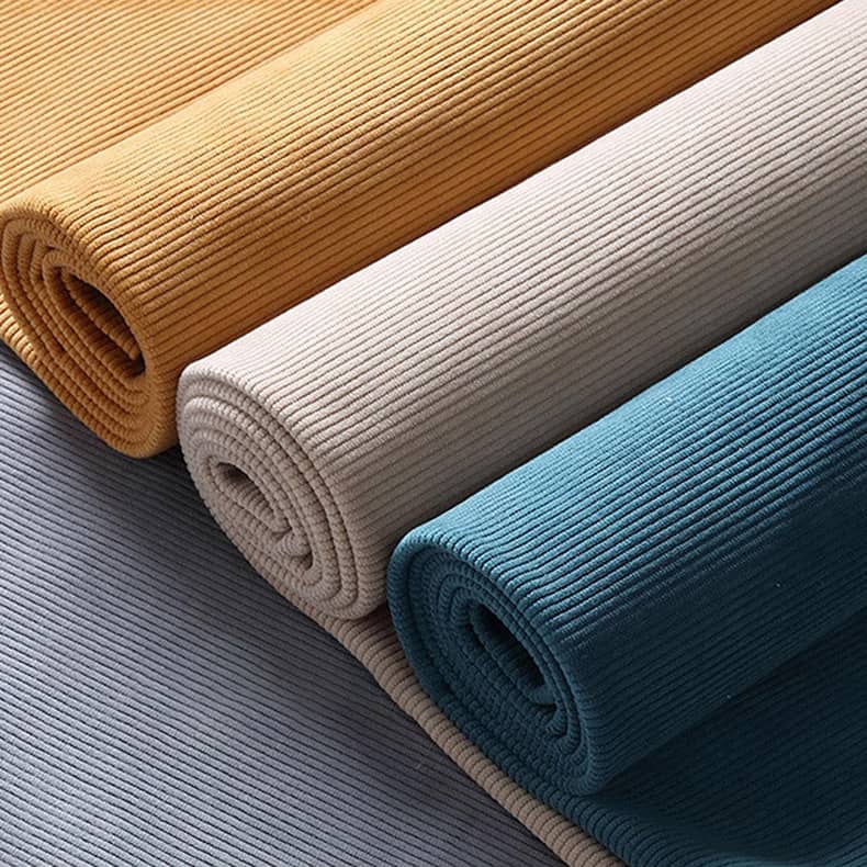 Elegant Beige Corduroy Sofa with Natural Oak and Pine Wood Frame - Luxurious Goose Down Filling hmyf-1274