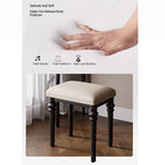 Elegant Makeup Table with Mirror - Stylish Black Vanity Set for Your Beauty Space hmz-4938