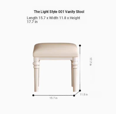 Elegant Solid Wood Stool with Plush PU Leather Cushion - Versatile Seating for Home and Office hmz-4939