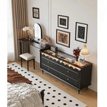 Elegant Solid Wood Chair with Rattan Weaving and Comfortable PU Leather Seat - Modern Design for Home and Office hmz-4940