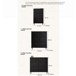 Stylish Mid-Century Shoe Cabinet in Classic Black - Elegant Storage Solution for Your Home hmz-4943