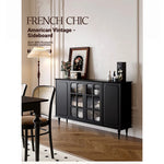 Elegant Solid Wood Cabinet with Glass Doors - Modern Storage Solution for Home Décor hmz-4944