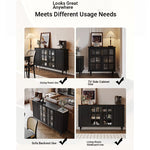 Elegant Solid Wood Cabinet with Glass Doors - Modern Storage Solution for Home Décor hmz-4944