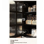 Elegant Solid Wood Cabinet with Glass Doors - Modern Storage Solution for Home Décor hmz-4944