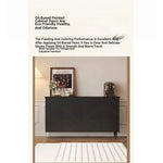 Elegant Solid Wood Cabinet with Glass Doors - Modern Storage Solution for Home Décor hmz-4944