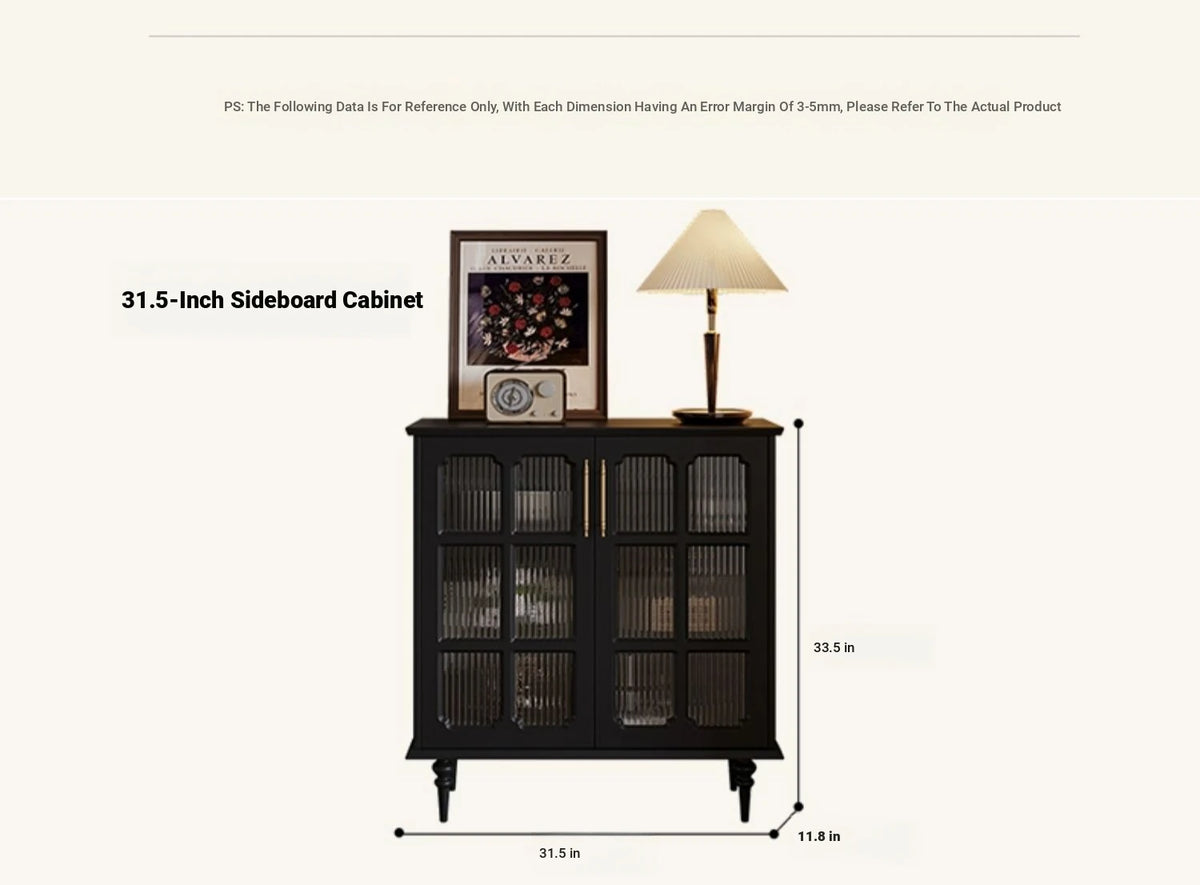 Elegant Solid Wood Cabinet with Glass Doors - Modern Storage Solution for Home Décor hmz-4944