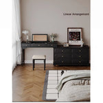 Stylish Gray Cabinet with Gold Accents - Elegant Storage Solution for Home Decor hmz-4946