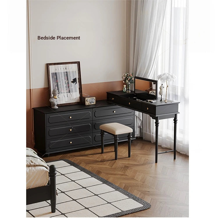 Stylish Gray Cabinet with Gold Accents - Elegant Storage Solution for Home Decor hmz-4946